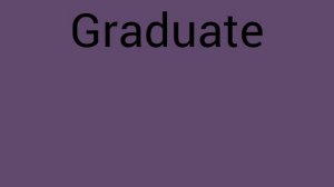 Как ты прочитаешь слово Graduate?
