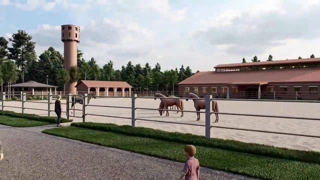 Визуализация конного центра