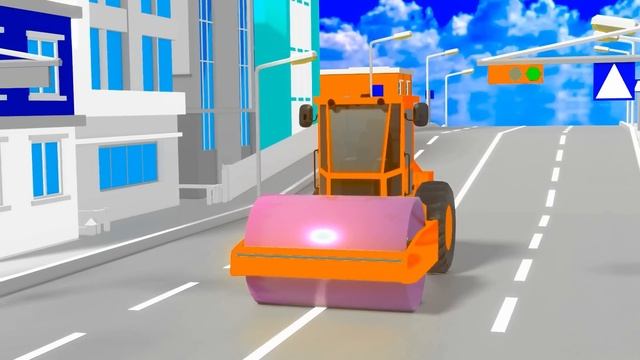 Мультики для мальчиков.Строительные машины в городе . смотреть онлайн