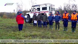 Спасателям вручили снегоболотоход