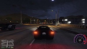 Поездка на авто по улицам и мосту в GTA 5. Объемный (3D) звук.