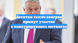 Десятки тысяч венгров примут участие в конкурирующих митингах