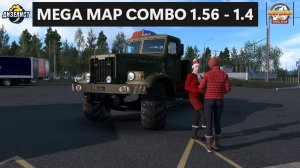 ETS2 / v.1.56 / MEGA MAP COMBO v.1.4