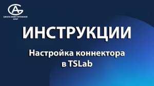 Настройка коннектора в TSLab