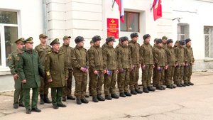 20 новобранцев из Севастополя пополнили ряды Вооружённых сил РФ