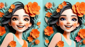 Головоломка с цветочным акцентом: найди 5 отличий на картинках