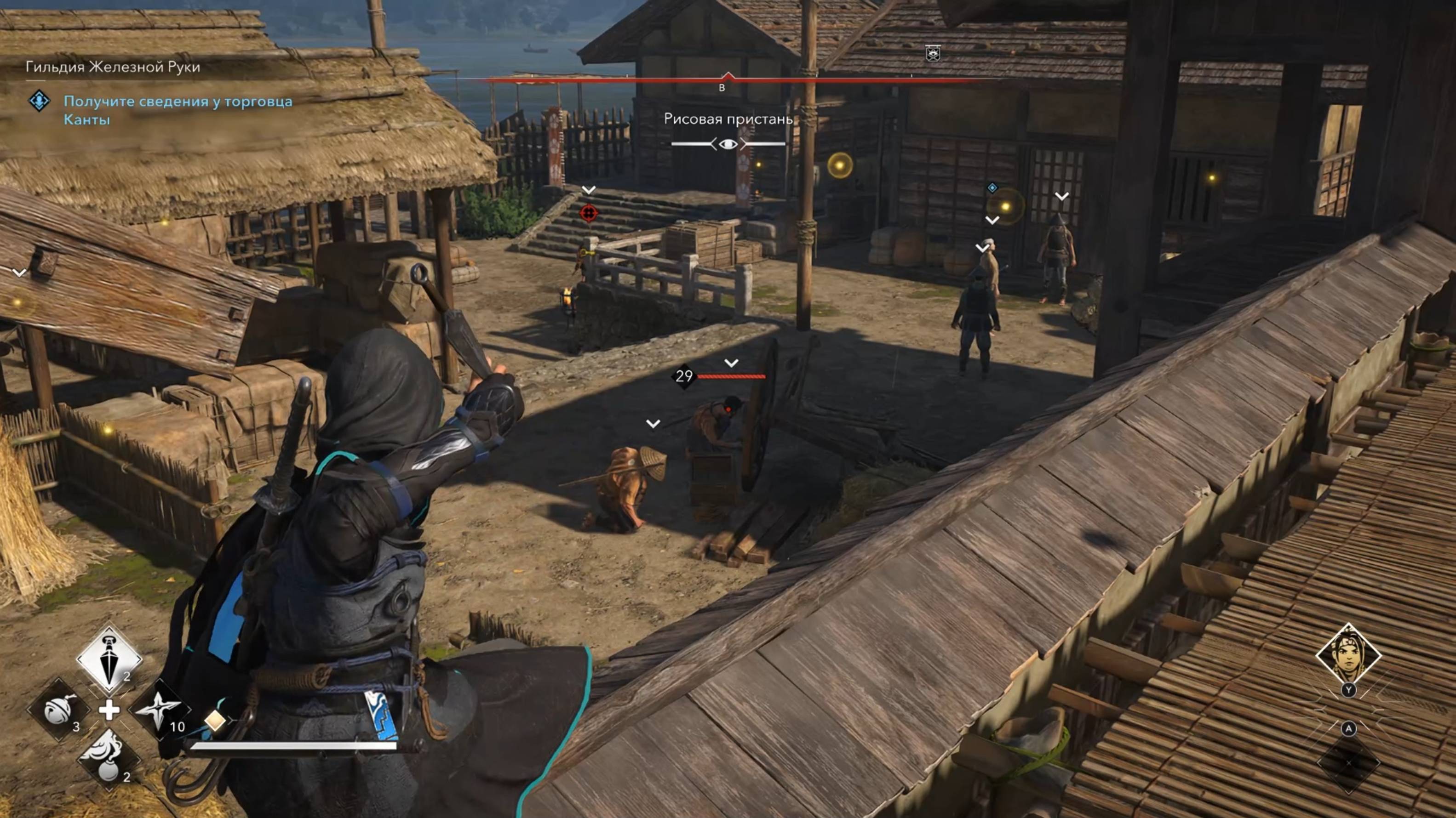 Assassin's Creed Shadows прохождение с Русской озвучкой: Торговцы гильдии железной руки (34часть)