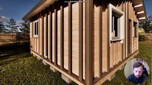 Утепление садового домика на примере 3Д модели дома из минибруса. Проект "ТАРТУ" 5500х6000.