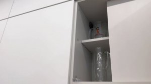 Видеообзор прямой белой кухни на пр-кт Ленинградский,105. ЖК "Облака"