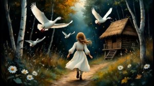 Гуси-лебеди 🦢 | Аудиосказка для детей | Русская народная сказка (Сказка на ночь, перед сном)