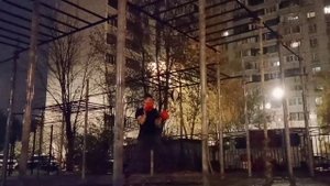 Груша на растяжках. Тренировка в Коньково