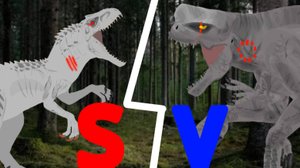 Индоминус рекс VS д рекс битва сильнейших