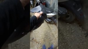 Скутер Osaka Tezza разборка и обслуживание вилки