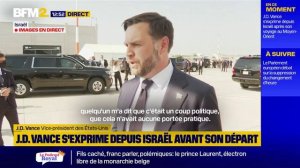 Stupid political stunt' - JD Vance on Knesset vote on West Bank, October 23, 2025
