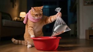 Как котики рыбку ловили