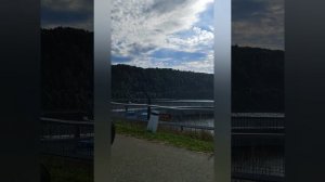 Дамба на реке Уфа