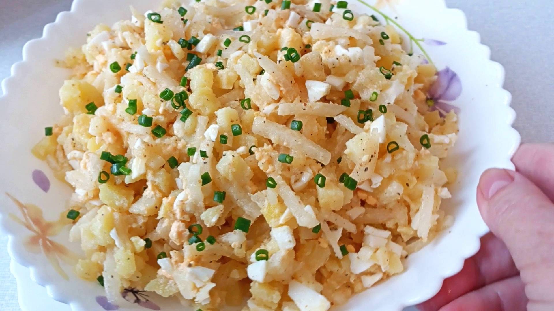 Рецепт Полезного и Сытного Салата  из Дайкона Что приготовить