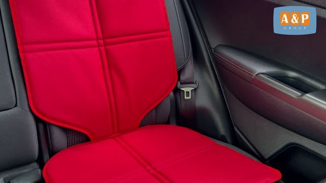 Защитный коврик под кресло или бустер. Ткань оксфорд. Цвет: красный. Промо-ролик.