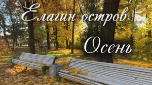 ЦПКИО на Елагином острове. Золотая осень. Прогулка солнечным днем