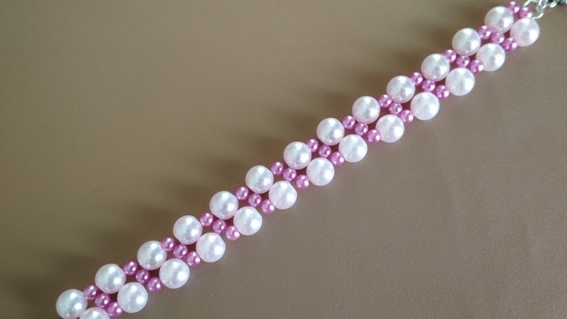 Браслетик из бусин. МК смотреть онлайн