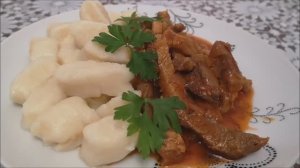 УЖИН на ВСЮ СЕМЬЮ. Картофельные КЛЁЦКИ с МЯСНОЙ подливой