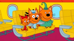 Три Кота 🐱 | Путешествие на самолете| Три Кота Мультик смотреть | Развивающая игра для детей