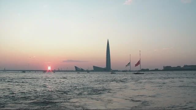 Закат в Финском заливе