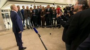 Путин ответил на вопросы представителей СМИ