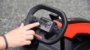 Детский электромобиль дрифт картинг (серый, 12 км/ч, 24V) - AHL007
