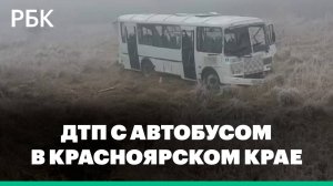В Красноярском крае автобус вылетел в кювет, семеро пострадали