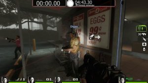 Убиваем волны зомби в режиме выживания в Left 4 dead 2