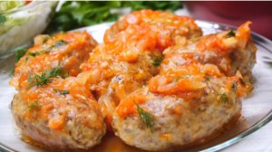 Гречаники в томатном соусе с фаршем