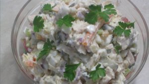 Салат из куриной грудки