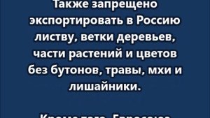 19 пакет санкций: запрет лишайника...Как быть?