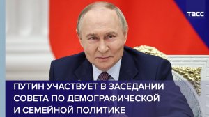 Путин участвует в заседании Совета по демографической и семейной политике