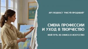 Смена профессии и уход в творчество| Арт-Подкаст РИСУЙ/ПРОДВАЙ выпуск 33