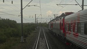 из окна поезда | 19-ый на Москву, ЭП20-064+ЭП20-011 с поездом "Тихий Дон" Ростов–Москва