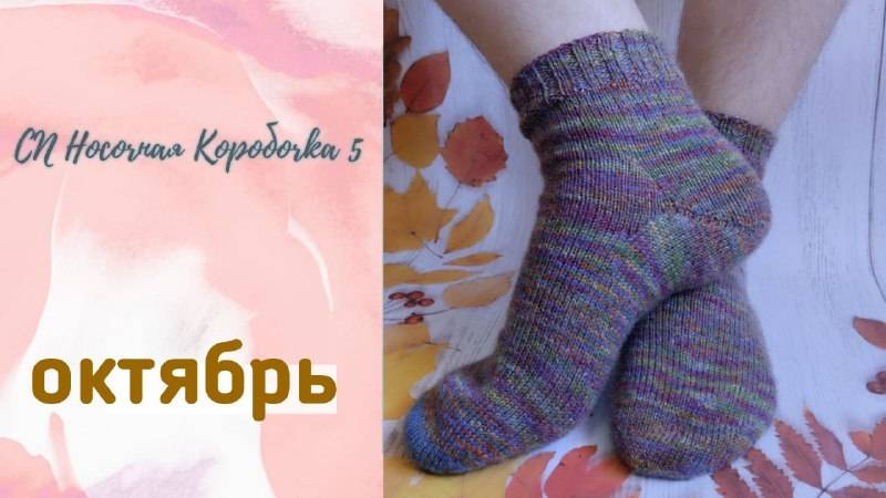 🧦🌾Носки "Октябрины Осени"🌾🧦 моя десятая пара в "Носочную Коробочку 5" 🤩