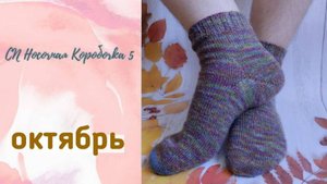 🧦🌾Носки "Октябрины Осени"🌾🧦 моя десятая пара в "Носочную Коробочку 5" 🤩