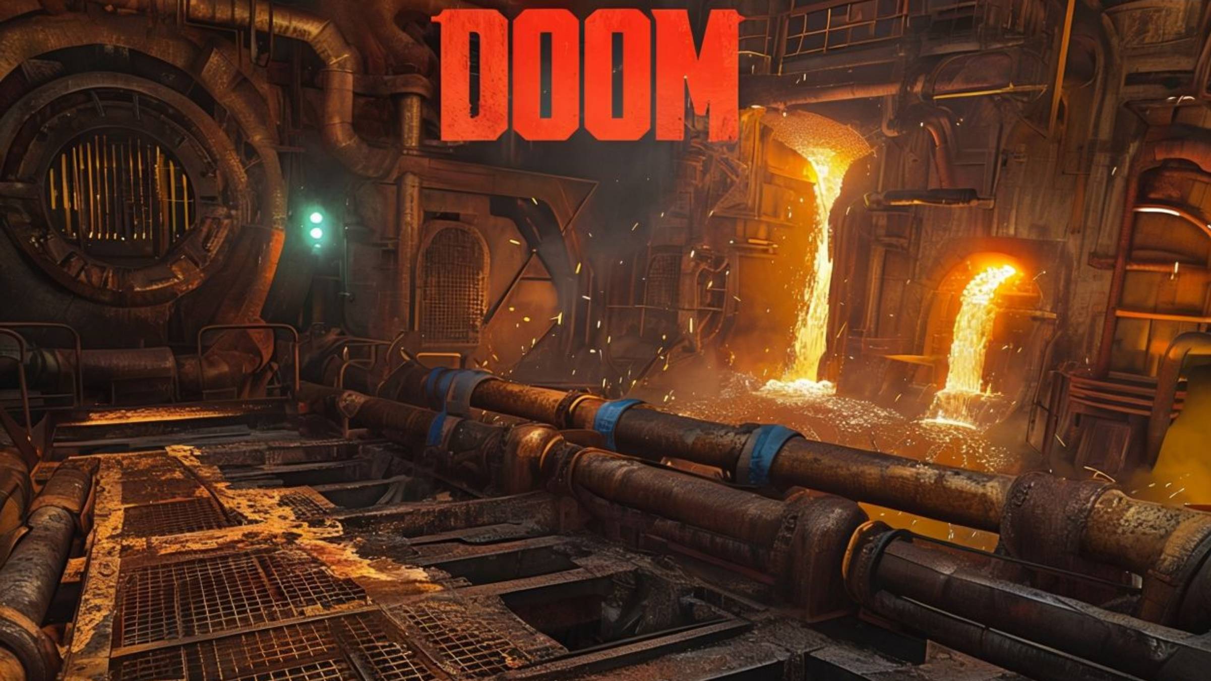 Doom(2016) №4 Режим "Игросериал" 4k 60к/с - Жаркая локация.