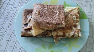 Мой завтрак диабетика.