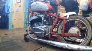 Первый пуск двигателя Чезет из г. Нахабино после капитального ремонта (Jawa Cezet)