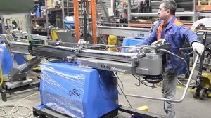 Трубогиб с вынесенным гибочным модулем ЧПУ MASTER - трубы с проходом внизу без мертвых зон