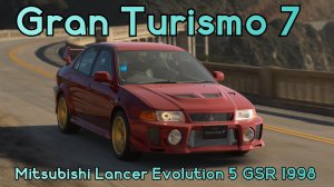 Культовый японский монстр в GT7! Mitsubishi Lancer Evolution 5 GSR 1998 года.