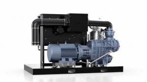 Kaishan. Двухступенчатый винтовой компрессор серии KRSP2