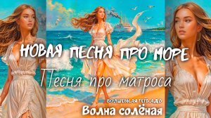 Волшебная тетрадь. "Волна солёная." Новая песня про море. Песня про матроса и моряков.