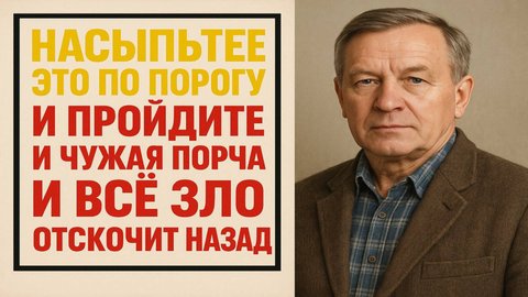 Этот древний ритуал с солью навсегда отсечёт врагов от вашего дома и судьбы