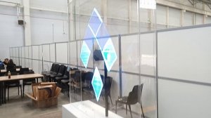 Стенд с голографическим вентилятором Ds190( диаметр устройства 195 см.)