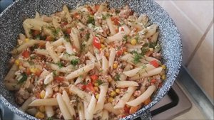 Макароны с фаршем в томатно-сырном соусе БЫСТРЫЙ УЖИН НА ВСЮ СЕМЬЮ ГОТОВ!