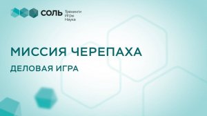 Миссия "Черепаха". Авторская бизнес-игра от СОЛИ